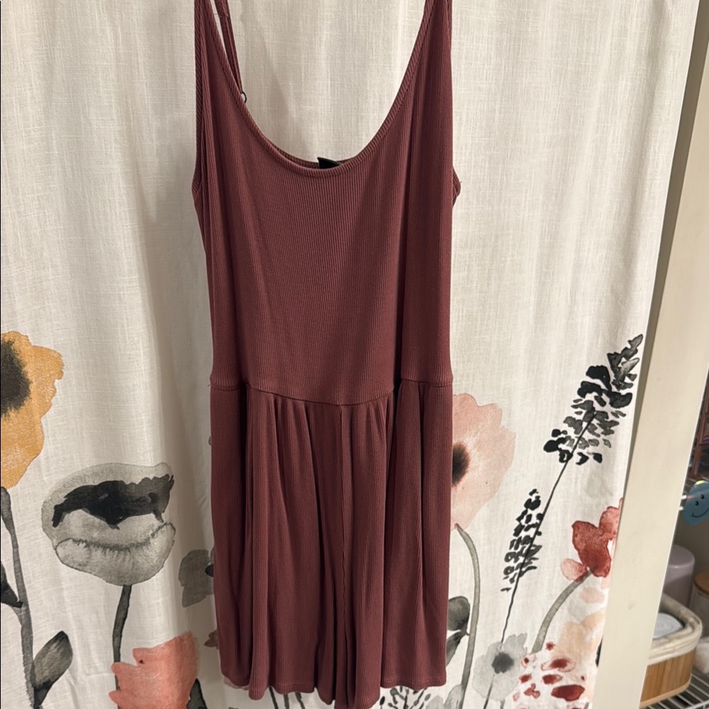 Maroon Sleeveless Romper